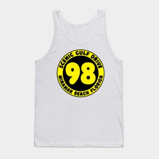 Scenic Highway 98 Gulf Drive Miramar Beach Florida Palms Panhandle Emerald Coast Tank Top